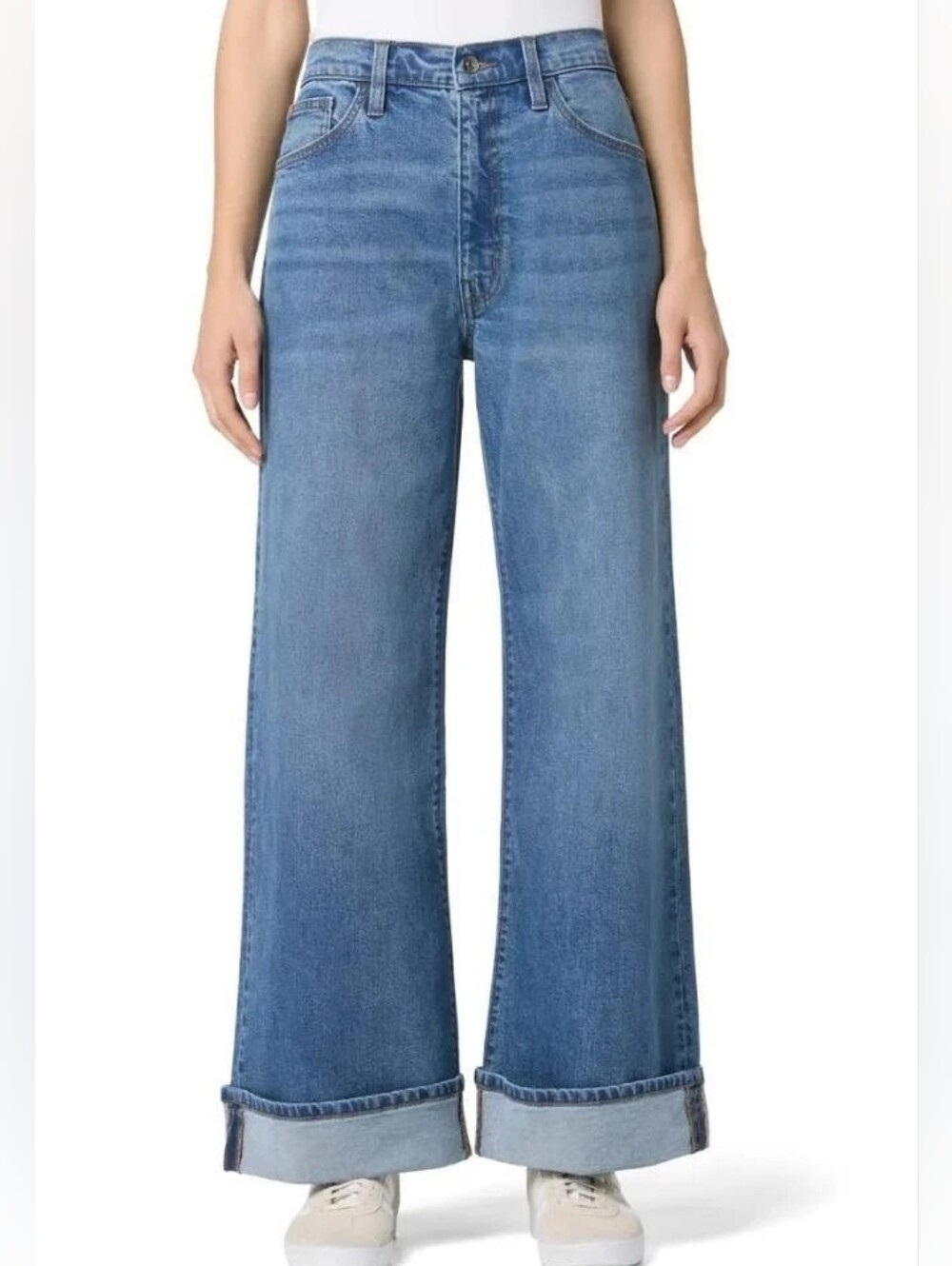 NWT "Hudson" Jolene High Rise Wide Leg/Wide Cuff Jeans Woman's Size 25 or 28